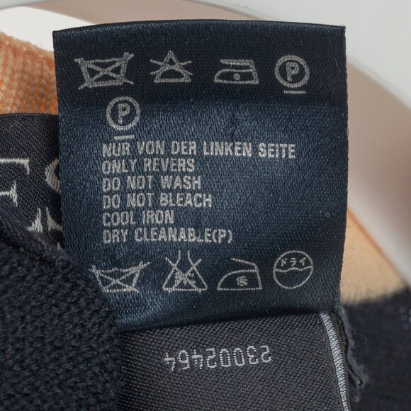 Escada by Margaretha Ley Navy Wool-Knit Bow Button Cardigan - Picture 11 of 12